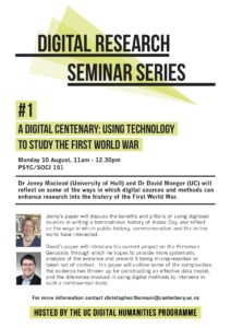 Digital Research Seminar#1 poster